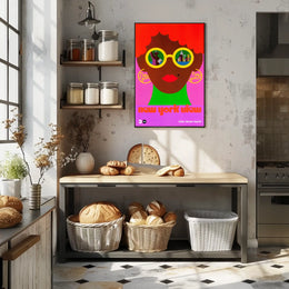 New York City Vibrant Pop Art Poster Abstract Wall Art