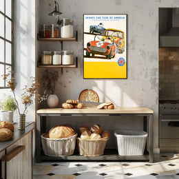 Sports Car Club of America Racing Poster