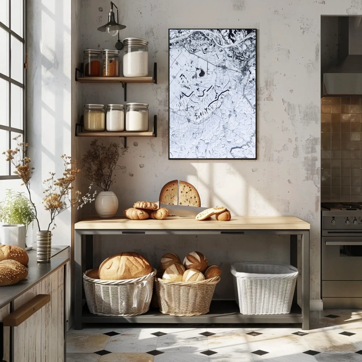 Winter Landscape From Above Poster