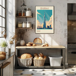 Iconic Skyline of Dubai Poster