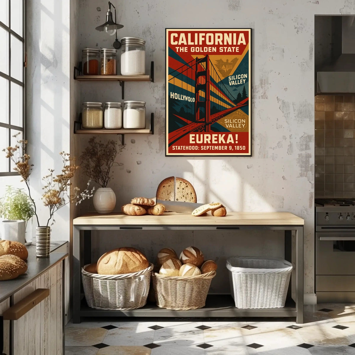 California The Golden State Poster