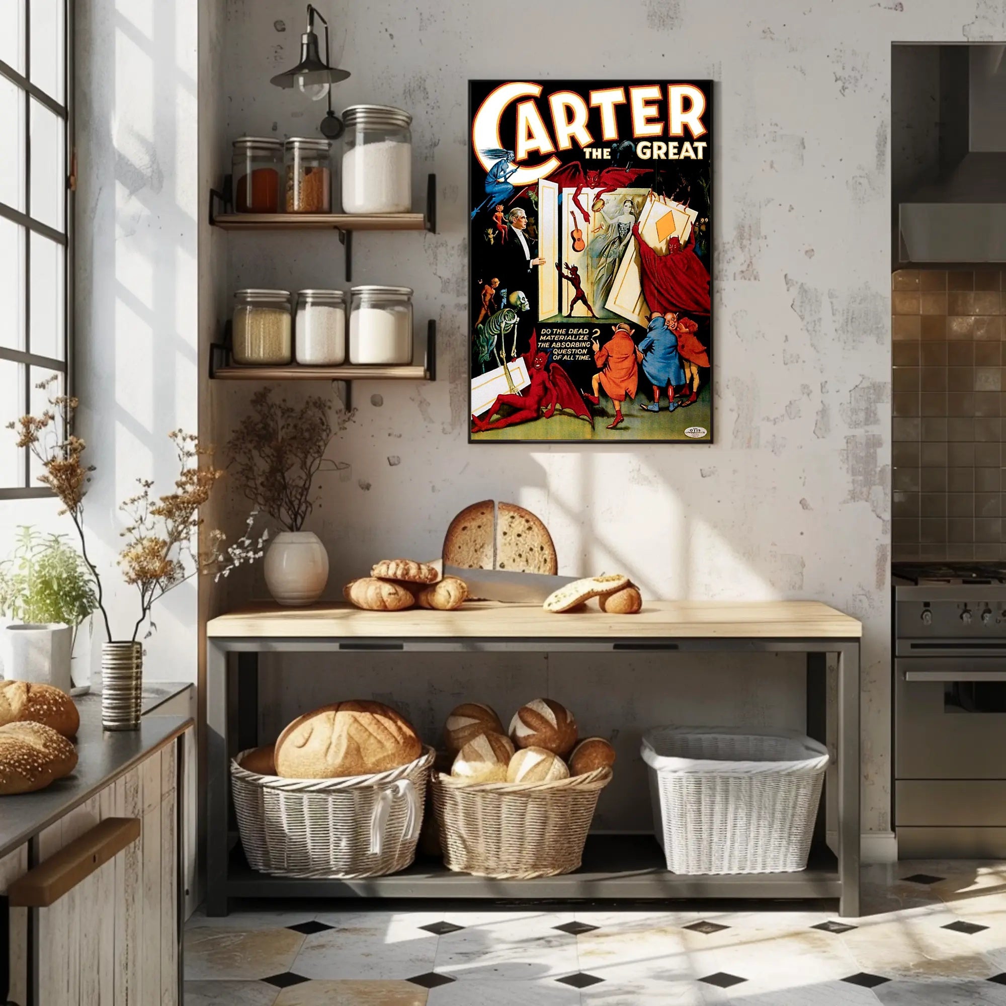 Carter the Great Magic Show Vintage Art Poster