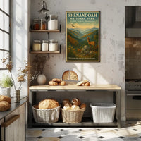 Shenandoah National Park Scenic Wildlife Vintage Poster