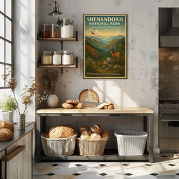 Shenandoah National Park Scenic Wildlife Vintage Poster