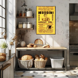Houdini 1903 Escape Artist Spectacle Poster - Cultural or Heritage Poster