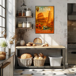 Italia A Journey Through History and Beauty Poster