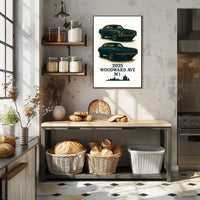 Classic Cars on Woodward Ave Poster