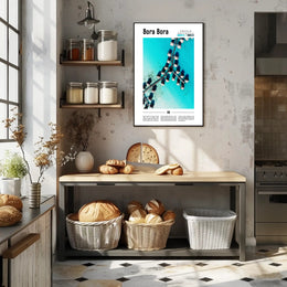 Bora Bora Overwater Paradise Travel Poster PosterGoat