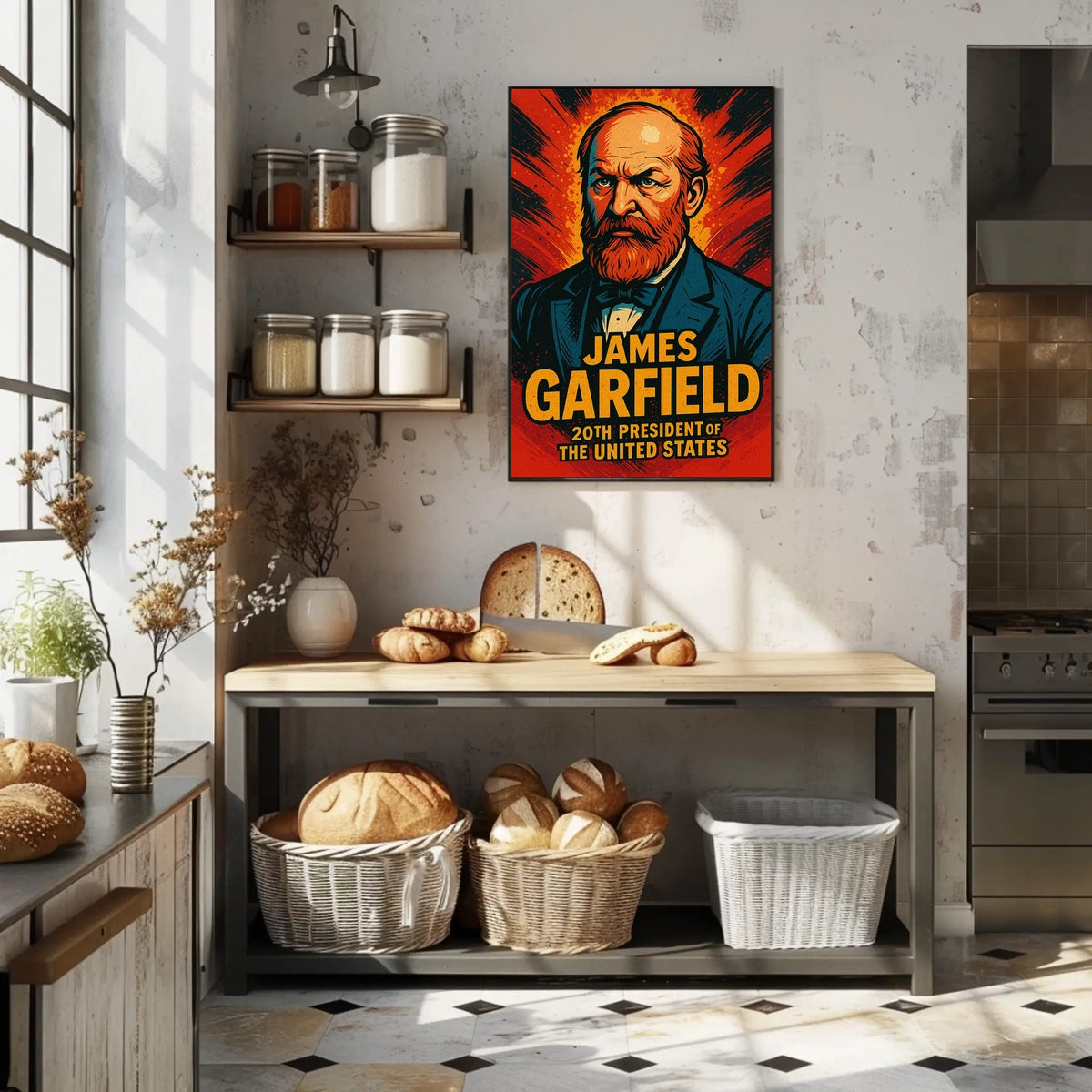 James Garfield 20th President Poster Vintage 18x24 Edition