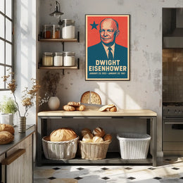 Eisenhower Nostalgic Patriotic Retro Poster
