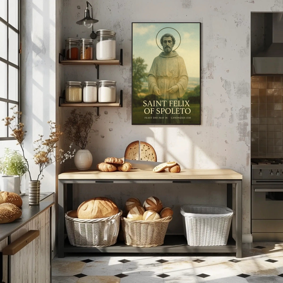 Saint Felix Of Spoleto Poster