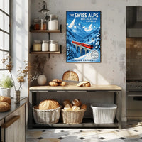 The Swiss Alps Glacier Express Adventure Poster PosterGoat
