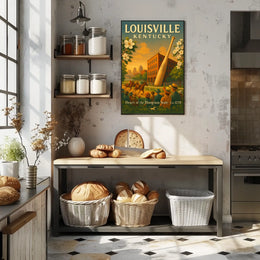 Louisville, Kentucky Heart of the Bluegrass State Poster