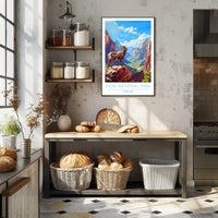 Zion National Park Illustration Poster