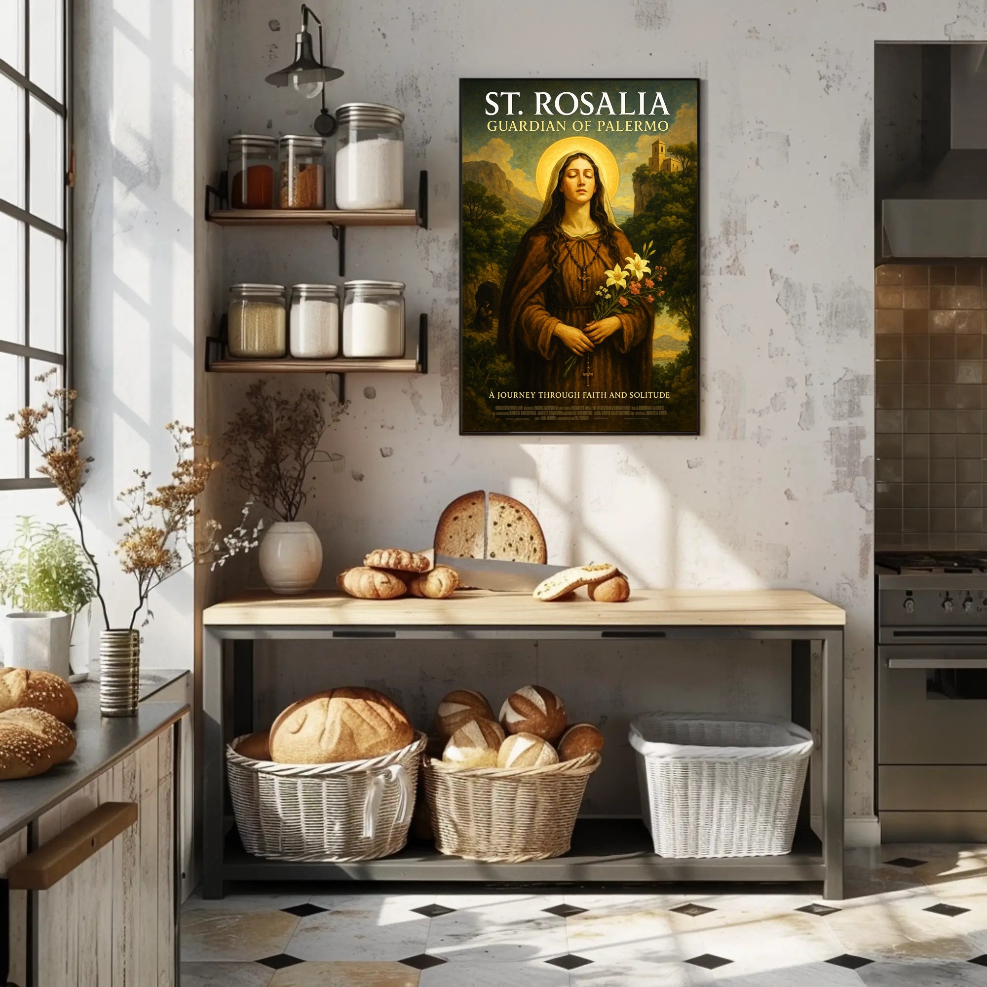 St. Rosalia Guardian of Palermo Poster PosterGoat