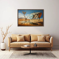 Surreal Dreamscape in a Desert Artistic Poster
