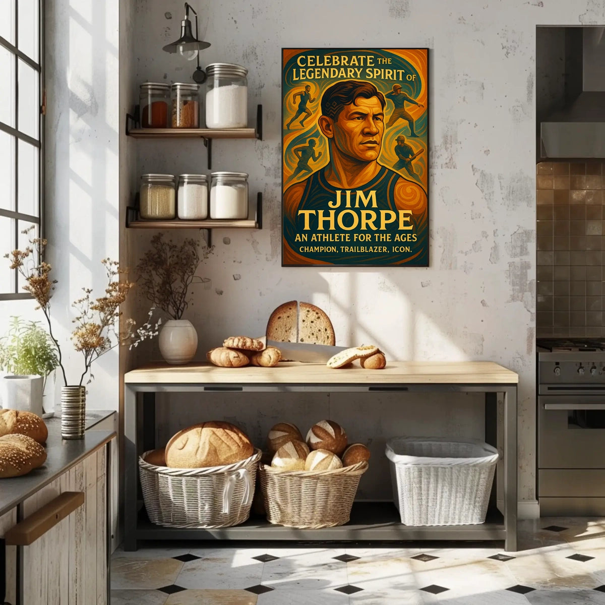 Celebrate the Legendary Spirit Jim Thorpe Poster