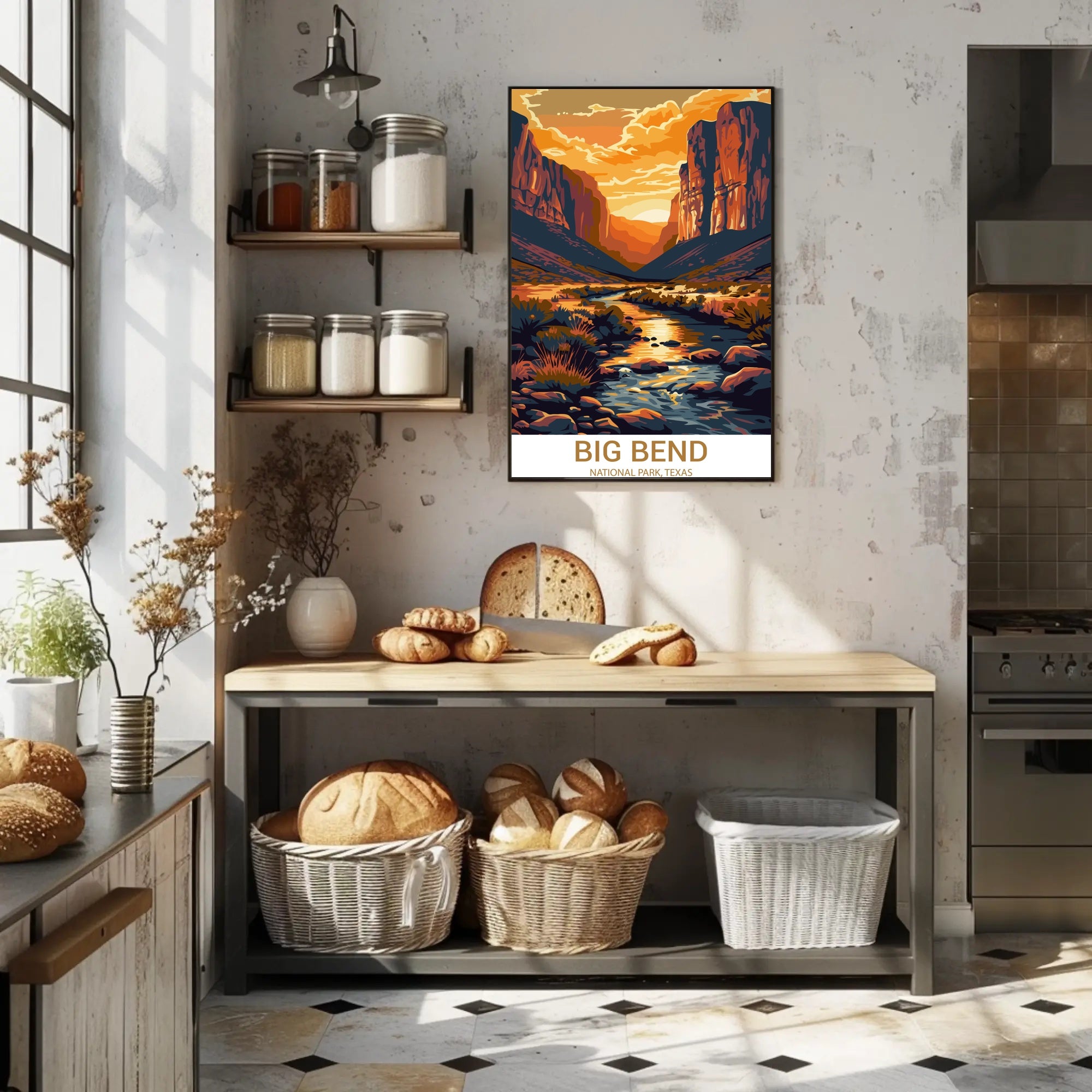 Big Bend Scenic Landscape National Park Poster