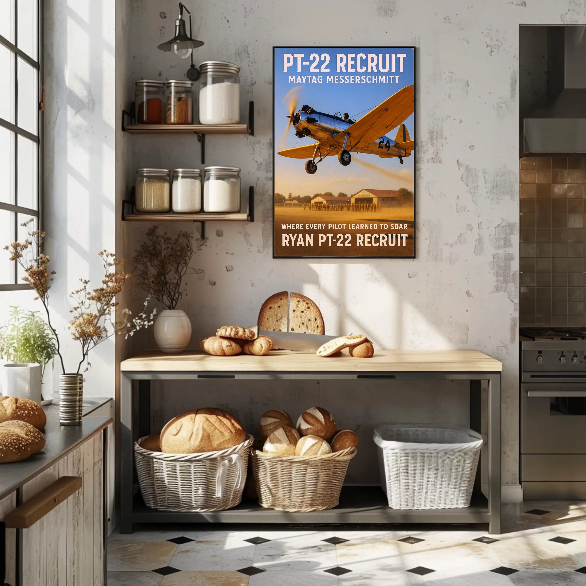 PT-22 Recruit Aviation Training Poster PosterGoat