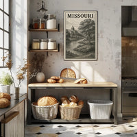 Missouri Landscape Illustration Poster