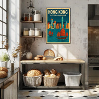 Victoria Harbour Scenic Travel Poster