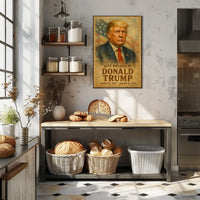Steadfast Vision Leadership Trump Patriot Typography Poster
