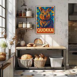 Quokka Mosaic Art Poster