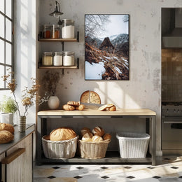 Winter Mountain Retreat Poster