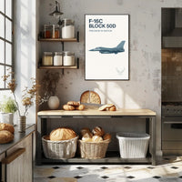 F-16C Precision Motion US Military Aviation Poster PosterGoat