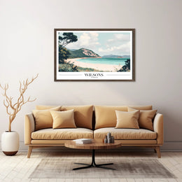 Serene Coastal Landscape Travel Poster