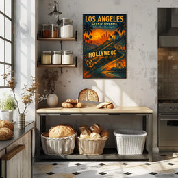 Los Angeles City of Dreams Vintage Poster