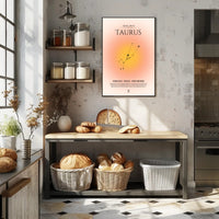 Taurus Constellation Zodiac Sign Poster - Astronomy Poster PosterGoat