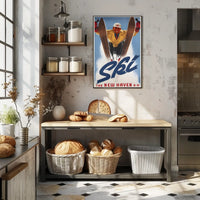 Ski the New Haven R.R Poster