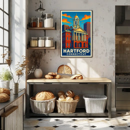Hartford, Connecticut Architectural Heritage Poster