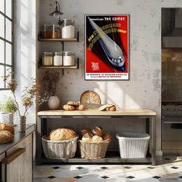 The Comet Train Travel Poster