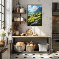 Serene Countryside Landscape Poster