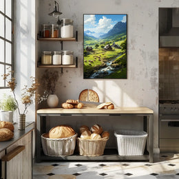 Serene Countryside Landscape Poster