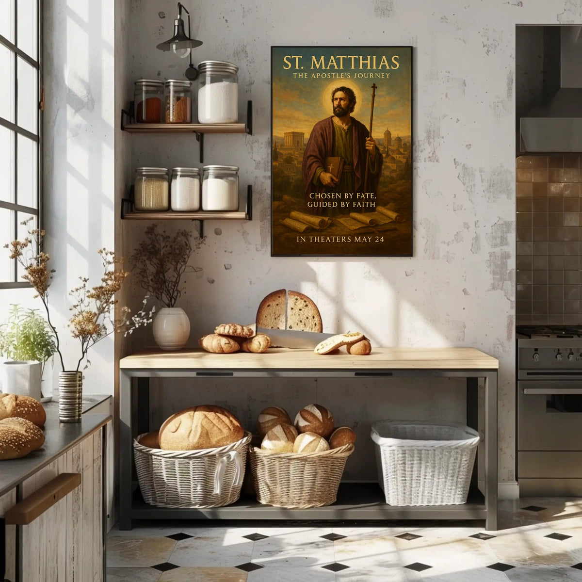 St. Matthias The Apostles Journey Poster