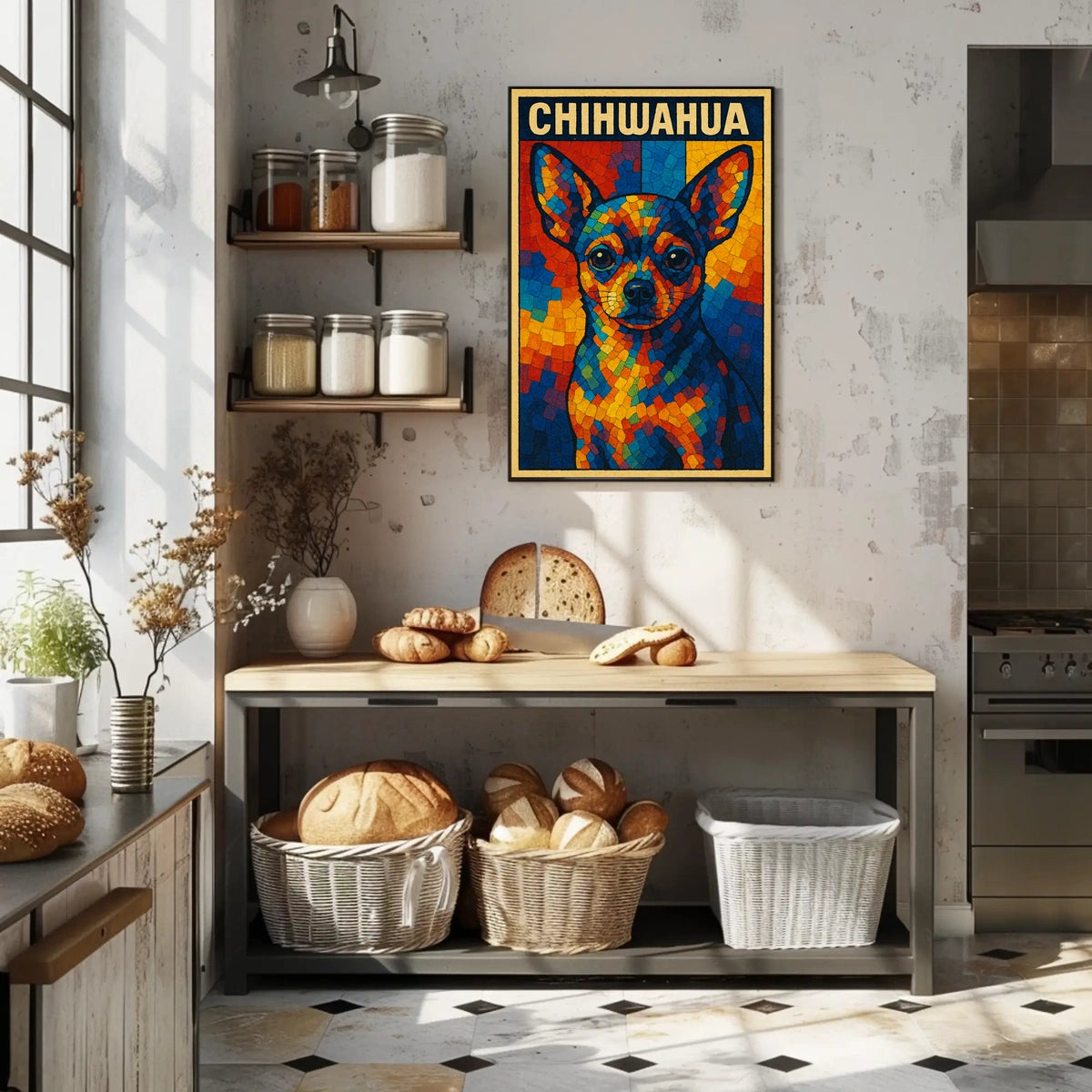 Colorful Chihuahua Art Poster