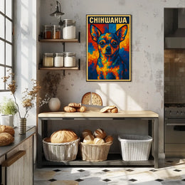 Colorful Chihuahua Art Poster