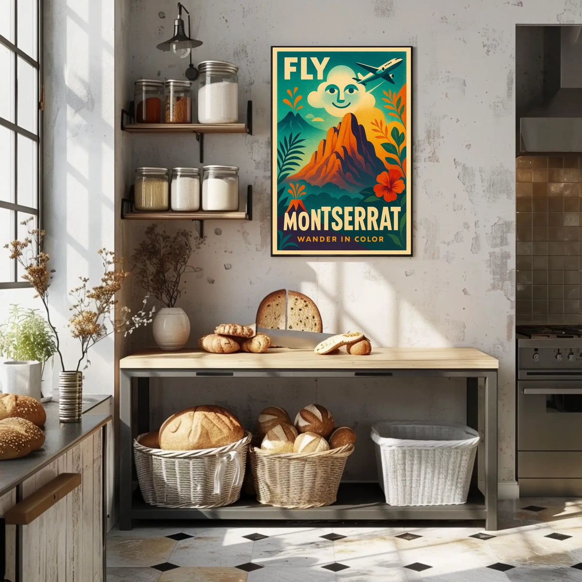 Fly to Montserrat Poster
