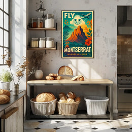 Fly to Montserrat Poster