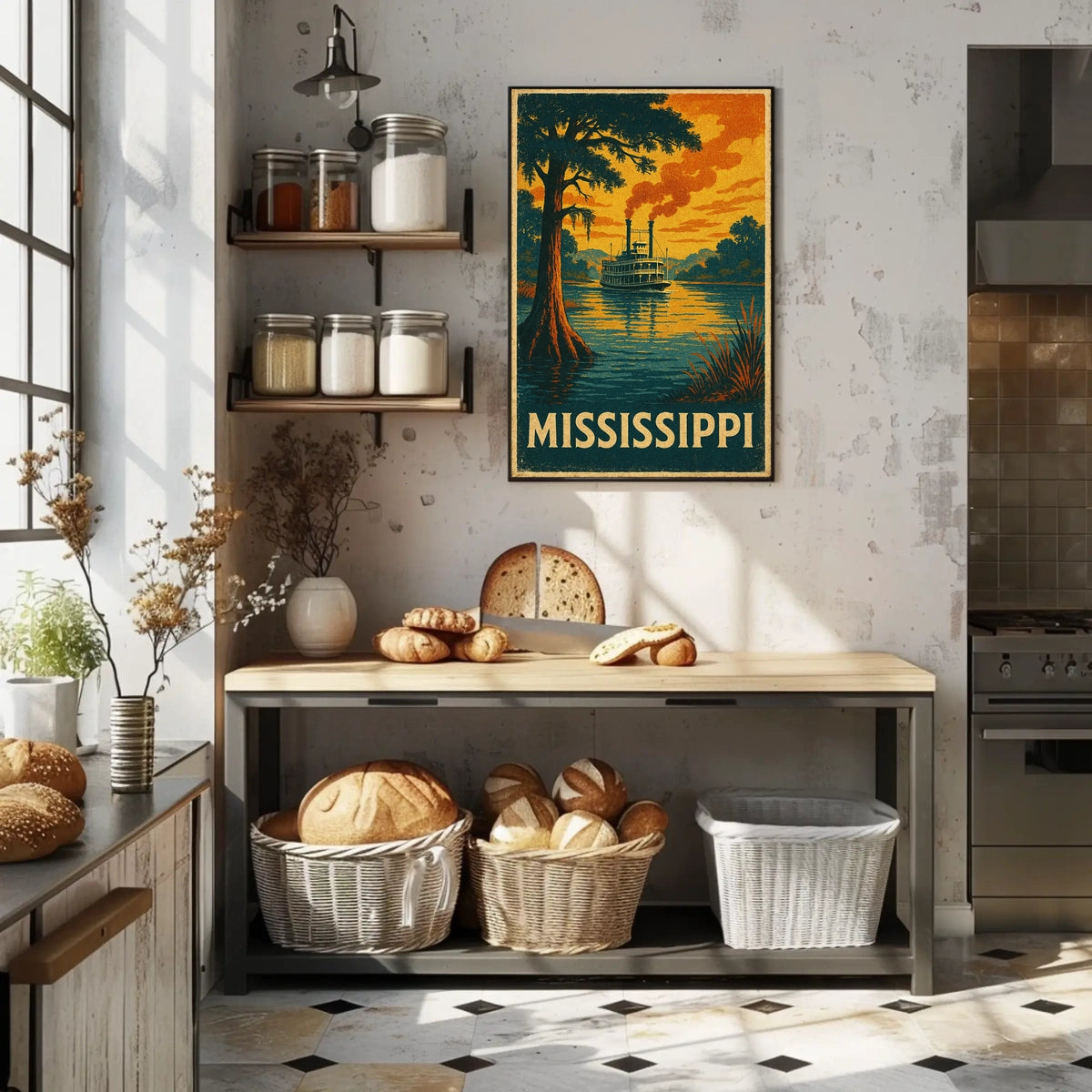 Mississippi Riverboat Poster