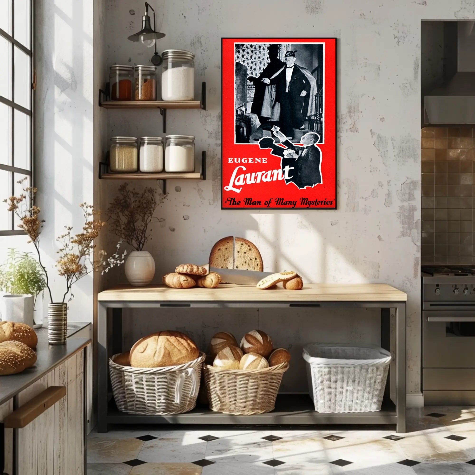 Eugene Laurant Magician Vintage Magic Show Poster Artistic Poster