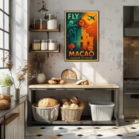 Travel to Macao Vibrant Exploration Travel Poster PosterGoat