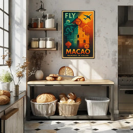 Travel to Macao Vibrant Exploration Travel Poster PosterGoat