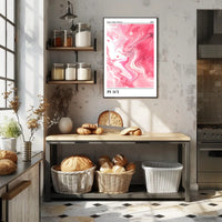 Good Vibes 2024: Serene Swirls Abstract or Artistic Poster PosterGoat