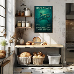 Tiger Shark Salt Water Predator Poster