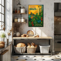 Experience The Heartbeat Of Brazil Poster