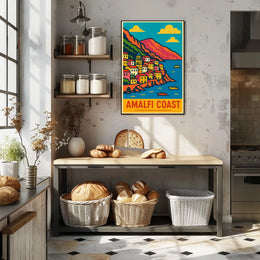 Amalfi Coast Travel Poster